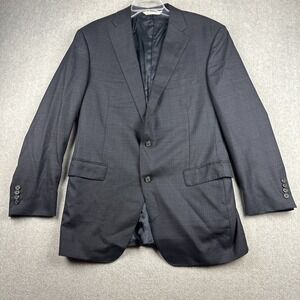Samuelsohn Blazer Mens 42L Blue 100% Icewool Colombo Sports Coat Jacket Bespoke